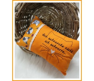 Stickdatei - Ich schnarche nicht, ich schnurre